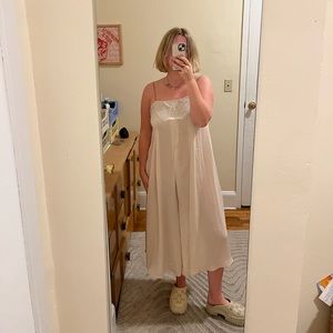 Satin sleep jumpsuit